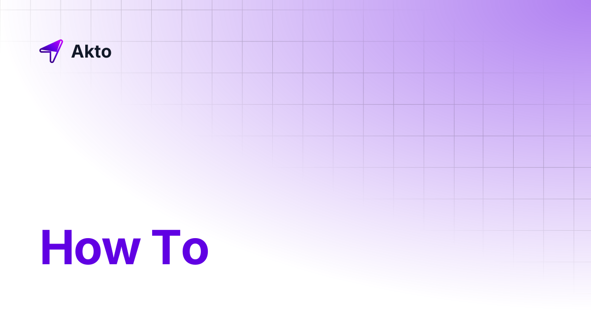 How To | Akto
