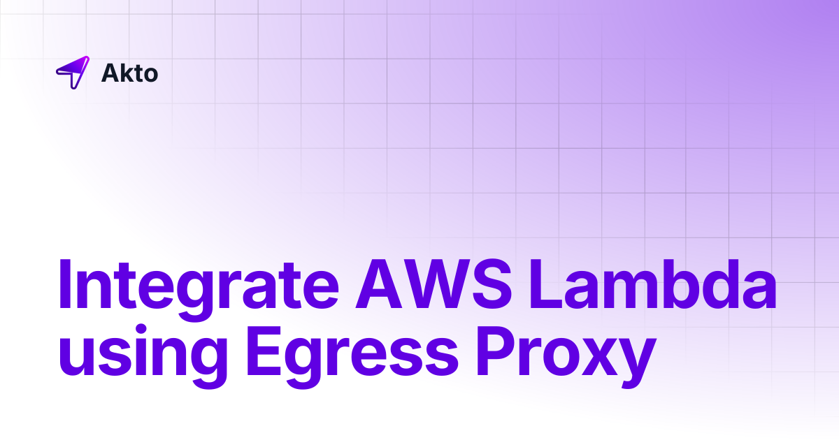 Connect Akto with AWS Lambda | Akto